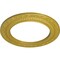 Ekena Millwork Andrea Ceiling Medallion (Fits Canopies up to 8"), Hand-Painted Rich Gold, 12"OD x 8"ID x 1/2"P CM12ADRGS - alternate 3